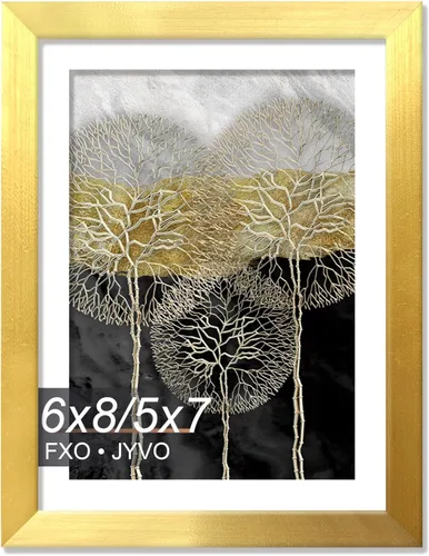 Miniatura 145 de Fxojyvo Marco de Fotos de 4x6, Muestra Foto de 3.5x5 con Paspartú o 4 x 6 Sin Paspartú, Liviano y de Alta Transparencia Marco de 4 por 6 para Pared