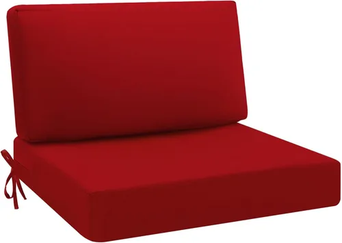 Miniatura 9 de idee-home Cojines impermeables para asiento de exteriores, cojines de repuesto para sofá y sillas de asiento profundo Hampton Bay, para césped