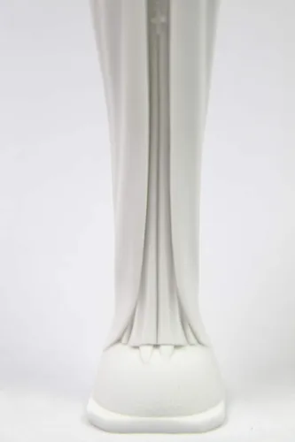 Miniatura 6 de Vittoria Collection Estatua italiana blanca de 10 pulgadas de alto, Virgen María, Nuestra Señora de Fátima, hecha en Italia