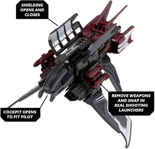 Miniatura 4 de Interplay UK Snap Ships Locust K.L.A.W. Stealth Craft - 36 piezas - A partir de 8 años