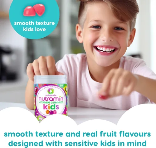 Miniatura 7 de Nutracelle NUTRAMIN - Multivitaminas de gomitas 100% veganas sin azúcar, sin alérgenos para niños, gomitas naturales de gran sabor que a tus hijos