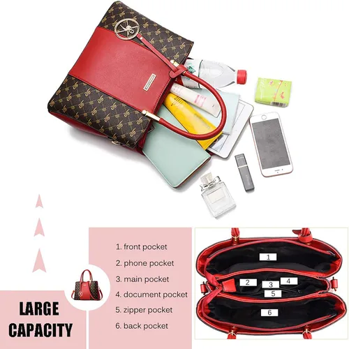 Miniatura 6 de KURGOOL Bolsos y bolsos de mano para mujer, bolso de hombro con asa superior, bolsa de mensajero para mujer