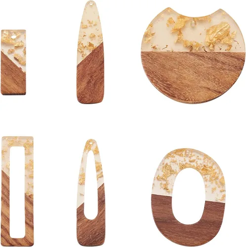 Miniatura 8 de Colgante de madera de resina, Resina, No es una piedra preciosa Temática del océano