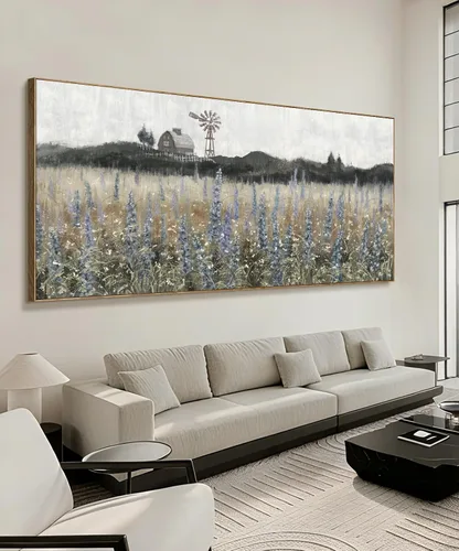 Miniatura 33 de Arte de pared para decoración de baño, imagen de playa azul, tema oceánico, impresión en lienzo de flores, pintura moderna de paisaje marino