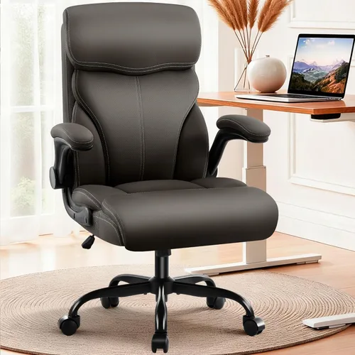 Miniatura 22 de AreShark Silla de oficina – Silla ejecutiva de escritorio cómoda transpirable con respaldo alto y soporte lumbar, silla ergonómica de cuero rodante
