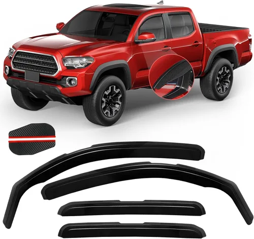 Miniatura 53 de Protectores de lluvia in Channel para Jeep Grand Cherokee L 2021, 2022, 2023, 2024, 2025 2026, deflectores de viento laterales duraderos, viseras