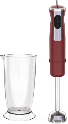 Miniatura 8 de Batidora de inmersión, mezclador eléctrico con cable, motor de 1000 W, 12 velocidades ajustables, viene con una taza medidora, adecuada