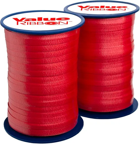Miniatura 26 de Value Ribbon - Cinta rizadora prensada, 3/16 pulgadas x 500 yardas para envoltura de regalos, manualidades, proyectos de arte y decoraciones de Azul