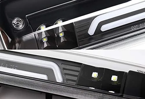 Miniatura 3 de Repuesto para Ford F150 F-150 2004 - 2008 / 2004 - 2008 Ford Lobo / Lincoln Mark LT rojo/blanco LED humo lente alta montaje tercera luz de freno