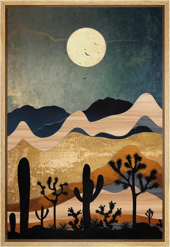 Miniatura 24 de SIGNFORD Lienzo Enmarcado Impresión Arte de Pared Océano Pastel Luz del Sol Puesta de Sol Horizonte Naturaleza Vida Silvestre Ilustraciones Arte