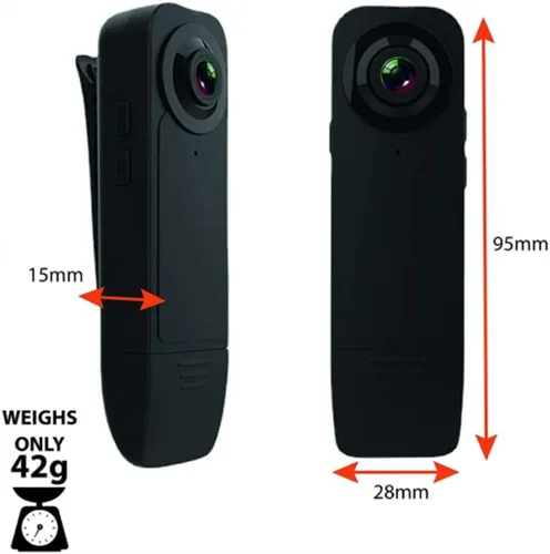 Miniatura 2 de Docooler Mini cámara de cuerpo 1080P con clip de audio grabadora de video gran angular cámara de video incorporada batería