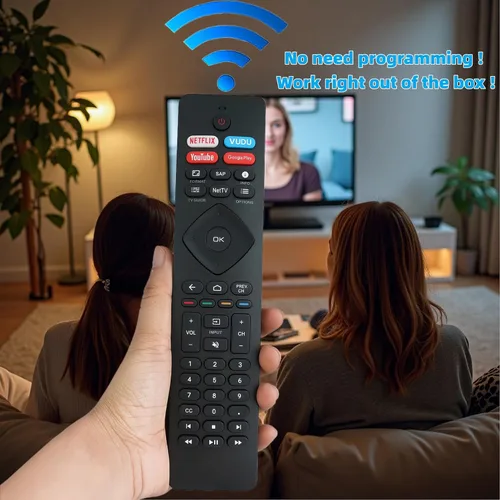 Miniatura 2 de Mando a distancia de repuesto compatible con Philips Android Smart TV 43PFL5604/F7 55PFL5766/F7 50PFL5766/F7 55PFL5604/F7A 65PFL5766/F7