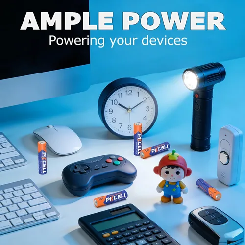 Miniatura 5 de PKCELL - Paquete de 8 baterías AAA, baterías Triple A, batería alcalina de alto rendimiento de 1.5V para linternas, teclados, relojes, juguetes