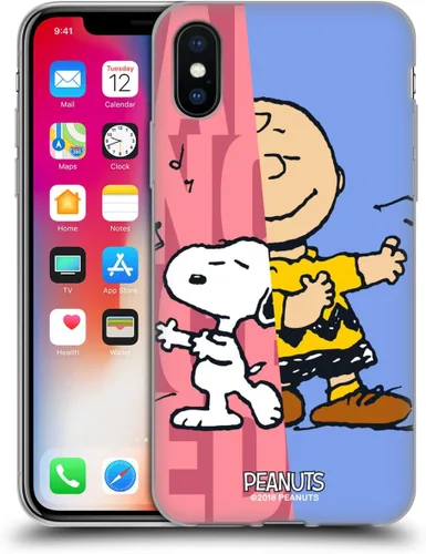 Miniatura 116 de Head Case Designs Funda de gel con licencia oficial de Peanuts Snoopy & Woodstock Halfs and Laughs [protección de grado militar] compatible