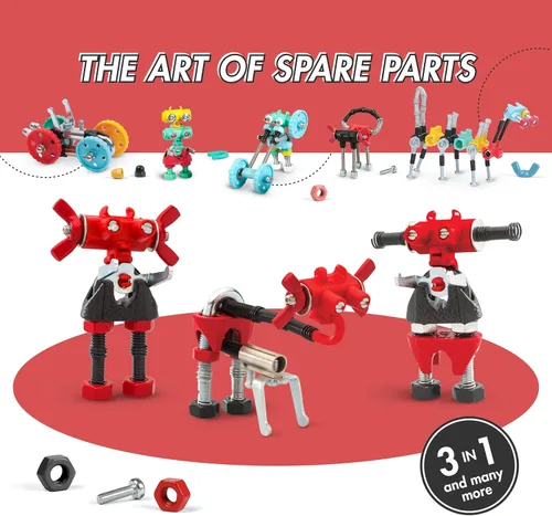 Miniatura 7 de The Off Bits ArtBit - Juego de construcción de juguetes robot, ideas educativas para regalos de Pascua, kit de aprendizaje de actividades STEM, kit