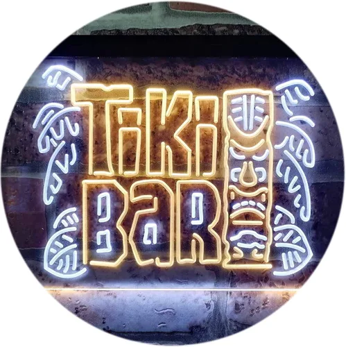 Miniatura 15 de ADVPRO Tiki Bar Mask Beer Pub Club Wine Dual Color LED Neon Sign Blue & Red 12" x 8.5" st6s32-i3139-br