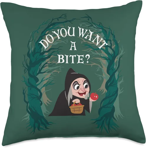 Miniatura 5 de Disney Villains Kawaii Evil Witch Do You Want A Bite - Cojín de cojín (16.0 x 16.0 in), multicolor