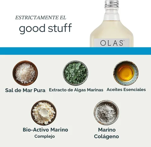 Miniatura 4 de Olas Enjuague Bucal Sin Alcohol y Enjuague Oral - Enjuague Bucal Marino Bioactivo con Aceites Esenciales y Antioxidantes para un Microbioma Oral