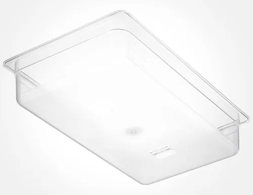 Miniatura 3 de CURTA Paquete de 6 sartenes NSF para alimentos, tamaño completo de 4 pulgadas de profundidad, policarbonato comercial de plástico transparente apto