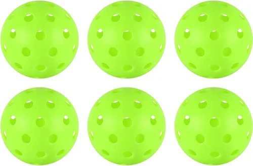 Miniatura 16 de 4/6/12/20/50/100 bolas de pickleball, bolas de pickleball de 40 agujeros para exteriores, juego de bolas de pepinillo espaciadas de precisión de 100