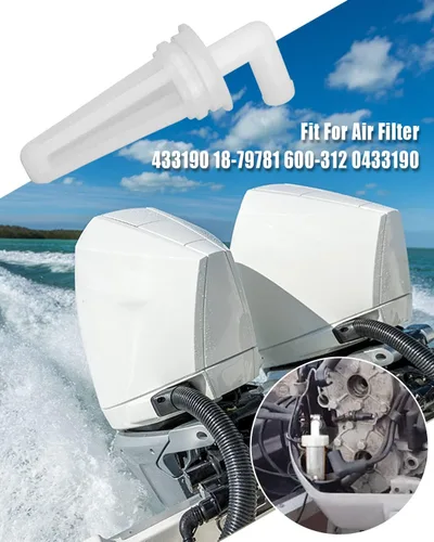Miniatura 3 de 1 filtro de combustible 0433190 para motor fueraborda Johnson Evinrude BRP V4 y V6 60 grados 90 100 115 150 175 CV 1991-2006 765553 Reemplazar