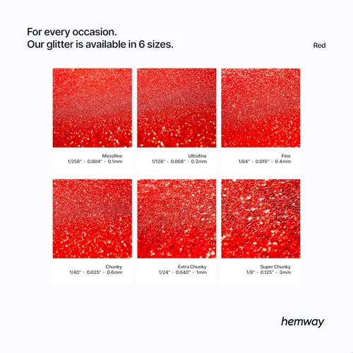 Miniatura 83 de Hemway - Purpurina para resina 100g, cristales metálicos plateados, copos súper gruesos para vasos de epoxi, cera de fusión