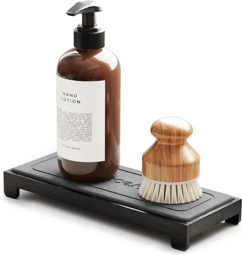 Organizador de Fregadero SpaceAid DryingNeat, Organizador Instantáneo para Fregadero, Dispensador de Jabón y Esponja para Cocina, Bandeja Rápida de