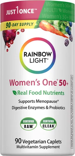 Miniatura 7 de Rainbow Light Multivitamínico para Mujeres 50+, Vitamina C, D y Zinc, Probióticos, Women's One 50+ Multivitamínico Proporciona Apoyo Inmunológico