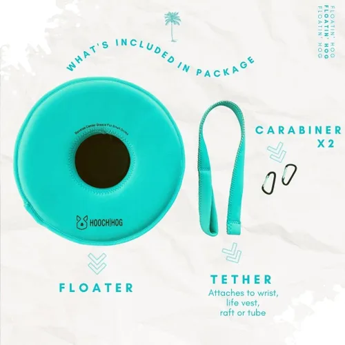 Miniatura 3 de Hooch Hog - Portavasos flotante, soporte para latas y soporte para cerveza, un flotador de bebida de piscina que no se volcará y es imprescindible