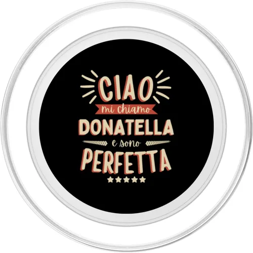 Miniatura 2 de Donatella Idea Regalo Personalizzata Amica Nome Divertente PopSockets MagSafe PopGrip for iPhone
