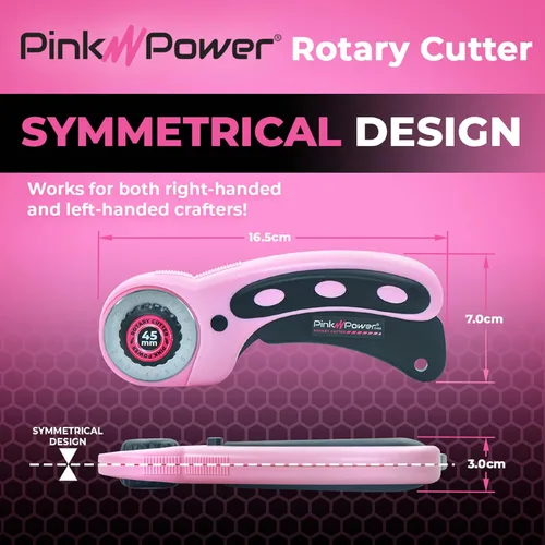 Miniatura 7 de Pink Power - Tijeras eléctricas de tela para manualidades, costura, cartón, alfombra y scrapbooking - Herramienta de corte de alta resistencia, Rosa