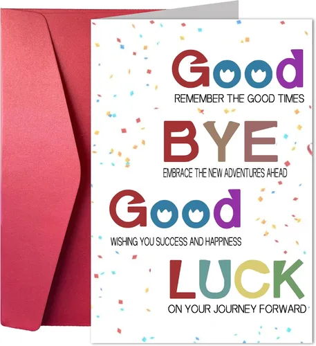 Joycard Divertida tarjeta de despedida para él/ella, tarjetas de jubilación humorísticas para compañeros de trabajo y amigos, divertida tarjeta de