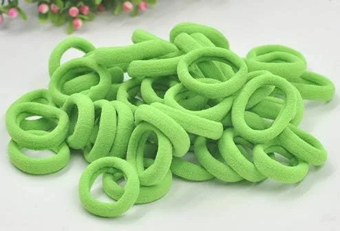 Miniatura 7 de Accesorios para el cabello para niñas y niños, bandas de goma para cola de caballo, bandas elásticas para el cabello (negro)