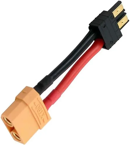 Miniatura 5 de Adaptador de conector de batería RC LiPo de 2 pares compatible con T/R Plug Batería a XT90 Macho Hembra Conectores ESC Cargador