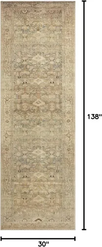 Miniatura 2 de Loloi Colección Margot MAT-04 Antigua/Salvia Alfombra de Pasillo de 2'-6" x 11'-6" con CloudPile, Sin Pelusa Fácil de Limpiar Alfombra de Área
