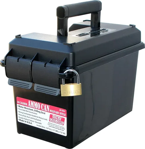 Miniatura 2 de MTM AC50C-40 Lata para municiones, calibre 50, sistema de doble cierre resistente, polipropileno resistente, sistema de sello de junta tórica