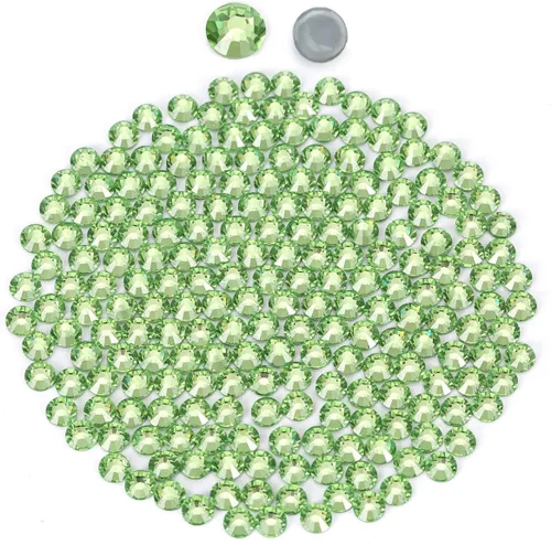 Miniatura 45 de Cristales negros redondos Hotfix de vidrio plano (SS12/3.2MM/1440pcs)