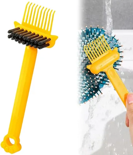 Miniatura 7 de Herramienta limpiadora de cepillos de cabello 2 en 1, elimina sin esfuerzo el cabello y el polvo de los peines, mini rastrillo de limpieza con púa