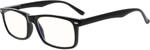 Miniatura 10 de Eyekepper - Paquete de 2 lentes anti luz azul para hombres, lentes bloqueadores de luz azul para computadora, anti fatiga visual, color negro