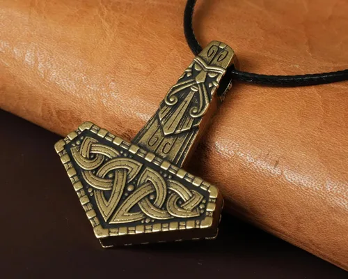 Miniatura 101 de Baldur Jewelry - Collar de martillo Thors Mjölnir - Colgante de martillo de Thor nórdico vikingo joyería vikingo - Collar Thor - Regalos Thor
