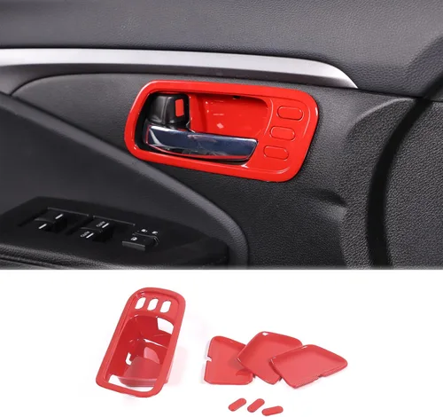 Miniatura 9 de Cubierta interior de la manija de la puerta para Honda Pilot 2016-2022, 4 piezas de material ABS de material ABS accesorios protectores de marco