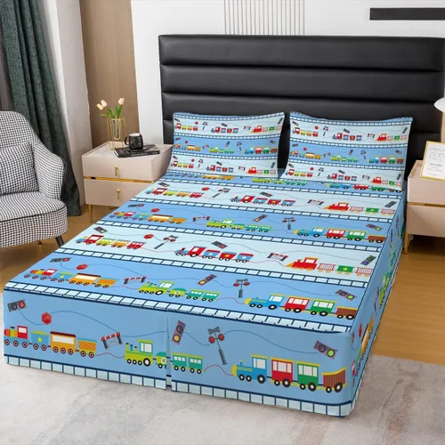 Miniatura 9 de Falda de cama individual de girasol, flores soleadas con esquinas divididas, faldas de cama bohemias florales amarillas, falda de cama para plantas