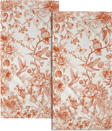 Miniatura 17 de Winter Trees - Juego de 2 toallas de mano de 28 x 14 pulgadas, diseño de árbol de pino de nieve, color beige, absorbente, de microfibra, para baño