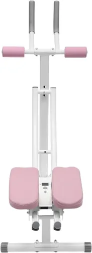 Miniatura 5 de Ab Machine Abs Equipo de entrenamiento para gimnasio en casa, máquina de ejercicios abdominales de núcleo plegable, equipo deportivo y de Rosa-B