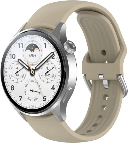 Miniatura 17 de Senter Correa de repuesto de liberación rápida de goma suave de 0.866 in para reloj inteligente Xiaomi S1 pro