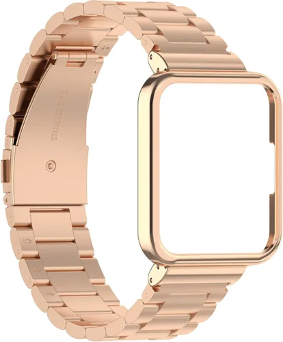 TenCloud Correas de reloj compatibles con Xiaomi Mi Redmi Watch 2 Lite Correas de repuesto ajustables de acero inoxidable sólido para Xiaomi Mi