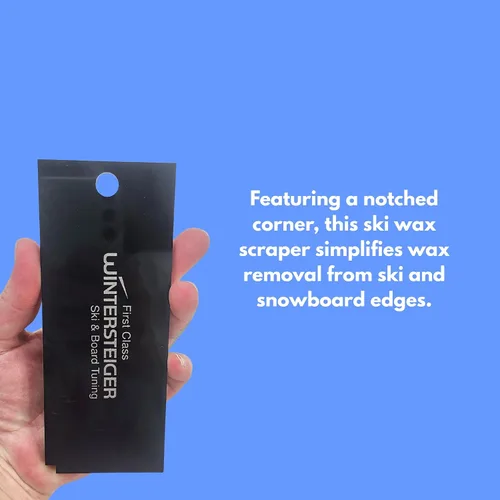 Miniatura 4 de Wintersteiger Rascador de cera: raspador para esquí y snowboard, elimina el exceso de cera, agujero para colgar para una fácil organización