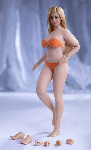 Figura de acción a escala 1/12, TBLeague T01 T02 T03 T04 T05 cuerpo flexible súper sin costuras de 6 pulgadas, cuerpo de silicona completo realista
