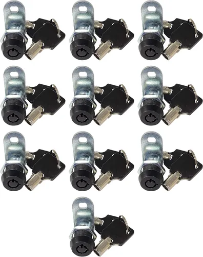 Miniatura 9 de Cerradura de leva tubular con llaves extraíbles, llaves iguales removibles. Cerradura de almacenamiento para compartimento de RV, cerraduras