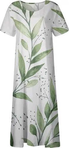 Miniatura 5 de Vestido cóctel Mujer bolsillos Floral Maxi Vestidos fluidos Manga Corta Fiesta Vestido Calle Cuello Redondo 2023